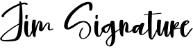 preview image of the Jim Signature font