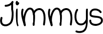 preview image of the Jimmys font