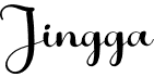 preview image of the Jingga font