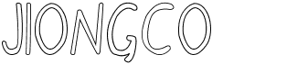 preview image of the Jiongco font