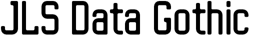 preview image of the JLS Data Gothic font