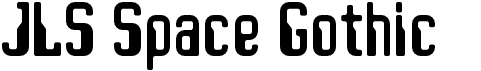 preview image of the JLS Space Gothic font