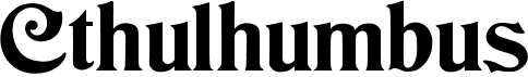 preview image of the JMH Cthulhumbus font