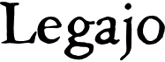 preview image of the JMH Legajo font