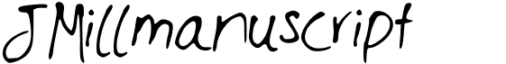 preview image of the JMillmanuscript font