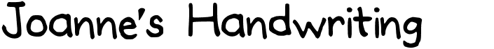 preview image of the Joannes Handwriting font
