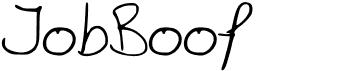 preview image of the JobBoof font