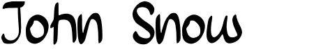 preview image of the John Snow font