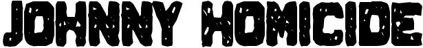 preview image of the Johnny Homicide font