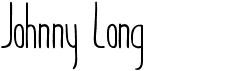 preview image of the Johnny Long font