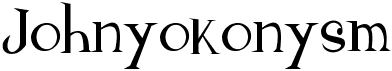 preview image of the Johnyokonysm font