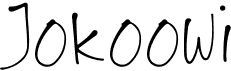 preview image of the Jokoowi font