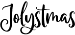 preview image of the Jolystmas font