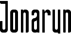 preview image of the Jonarun font