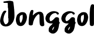preview image of the Jonggol font