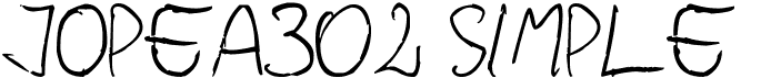 preview image of the Jopea302 Simple font