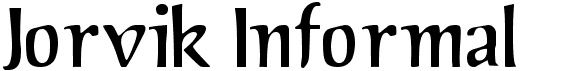 preview image of the Jorvik Informal font