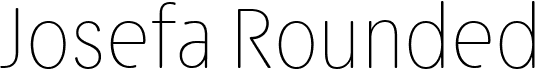 preview image of the Josefa Rounded font