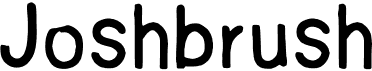 preview image of the Joshbrush font