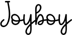 preview image of the Joyboy font
