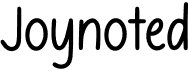 preview image of the Joynoted font