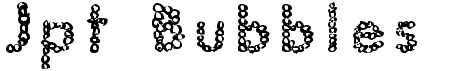 preview image of the Jpt Bubbles font