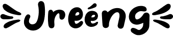 preview image of the Jreeng font