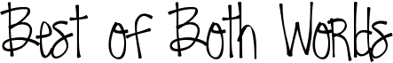 preview image of the Jsb Best of Both Worlds font