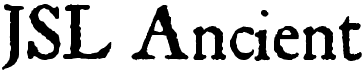 preview image of the JSL Ancient font