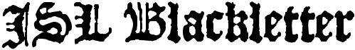 preview image of the JSL Blackletter font