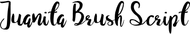 preview image of the Juanita Brush Script font