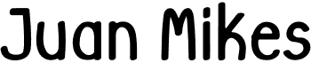 preview image of the Juan Mikes font