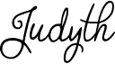 preview image of the Judyth font