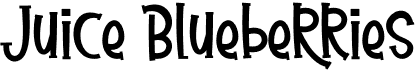 preview image of the Juice Blueberries font