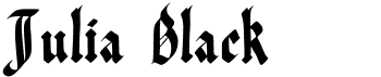 preview image of the Julia Black font