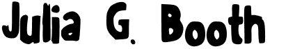 preview image of the Julia G. Booth font