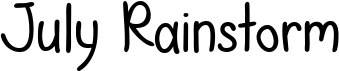 preview image of the July Rainstorm font