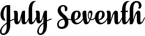 preview image of the July Seventh font