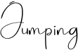 preview image of the Jumping font