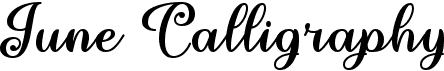preview image of the June Calligraphy font