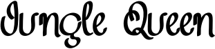 preview image of the Jungle Queen font