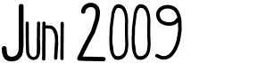 preview image of the Juni 2009 font