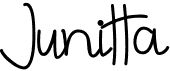 preview image of the Junitta font