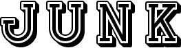 preview image of the Junk font