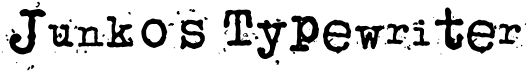preview image of the Junko's Typewriter font