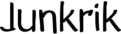 preview image of the Junkrik font