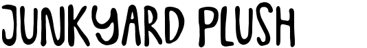 preview image of the Junkyard Plush font