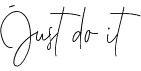preview image of the Just do it font