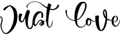 preview image of the Just Love font