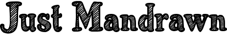 preview image of the Just Mandrawn font